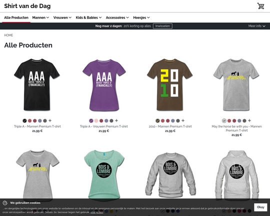 Shirt Van De Dag Logo